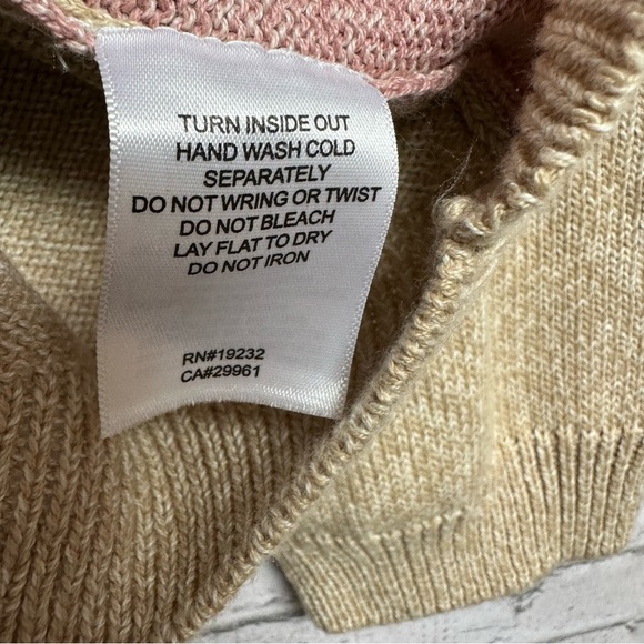 Alfred Dunner Plus Size 3X Womens Sweater Striped Beige Pink Long Sleeve NEW NWT - Picture 11 of 11